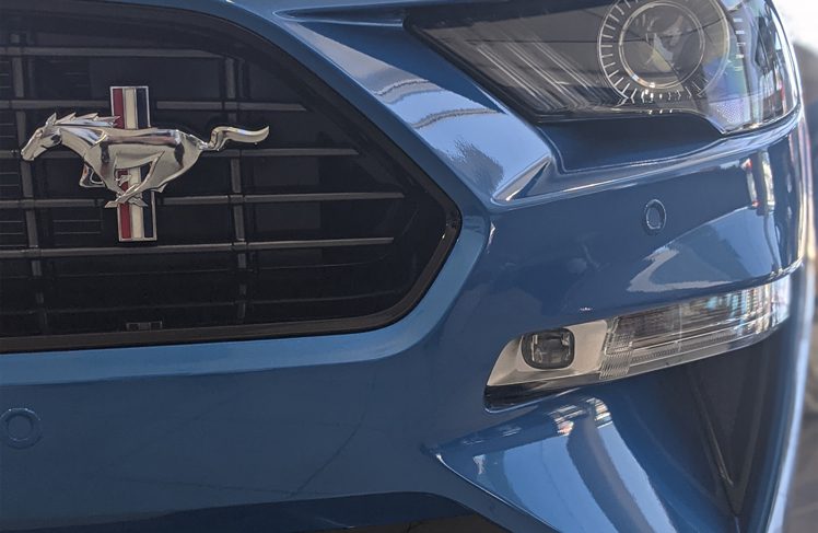 Front Sensors installation blue car